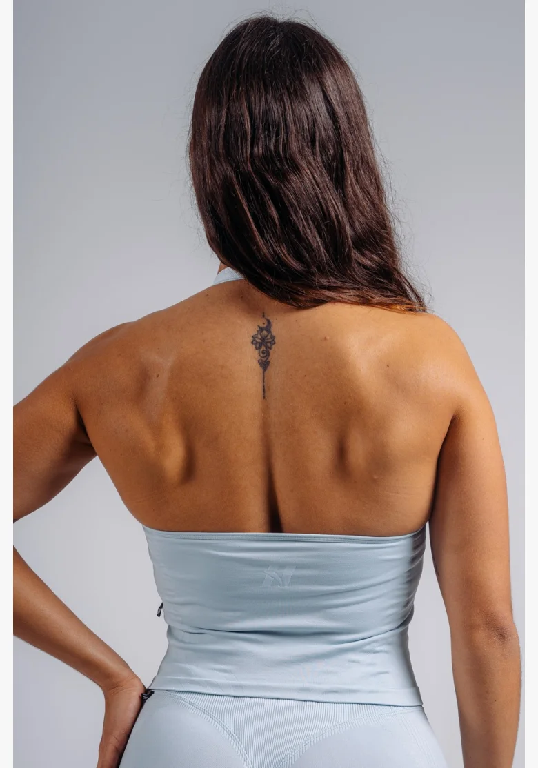NEBBIA Halter top with built-in bra PRIMAL blue