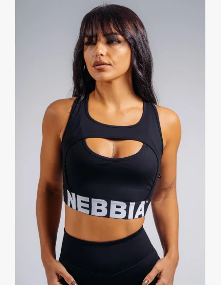 NEBBIA High support sports bra PRIMAL black