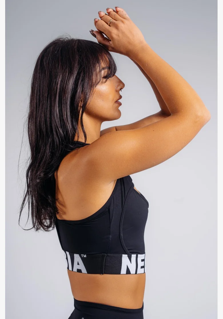 NEBBIA High support sports bra PRIMAL black