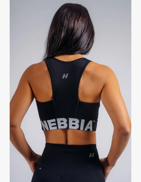 NEBBIA High support sports bra PRIMAL black