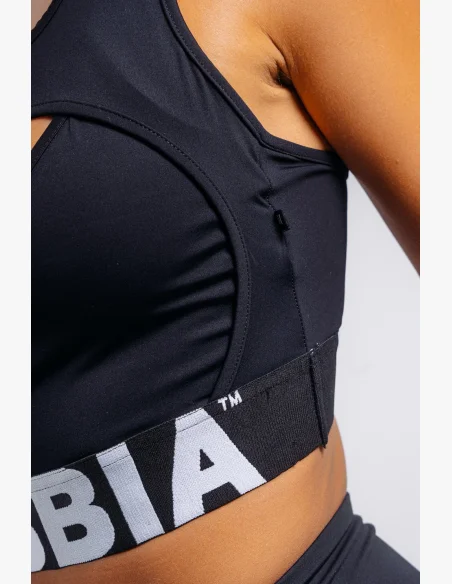 NEBBIA High support sports bra PRIMAL black
