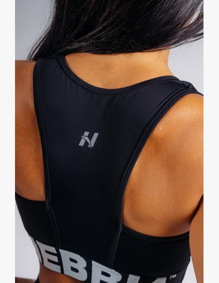 NEBBIA High support sports bra PRIMAL black