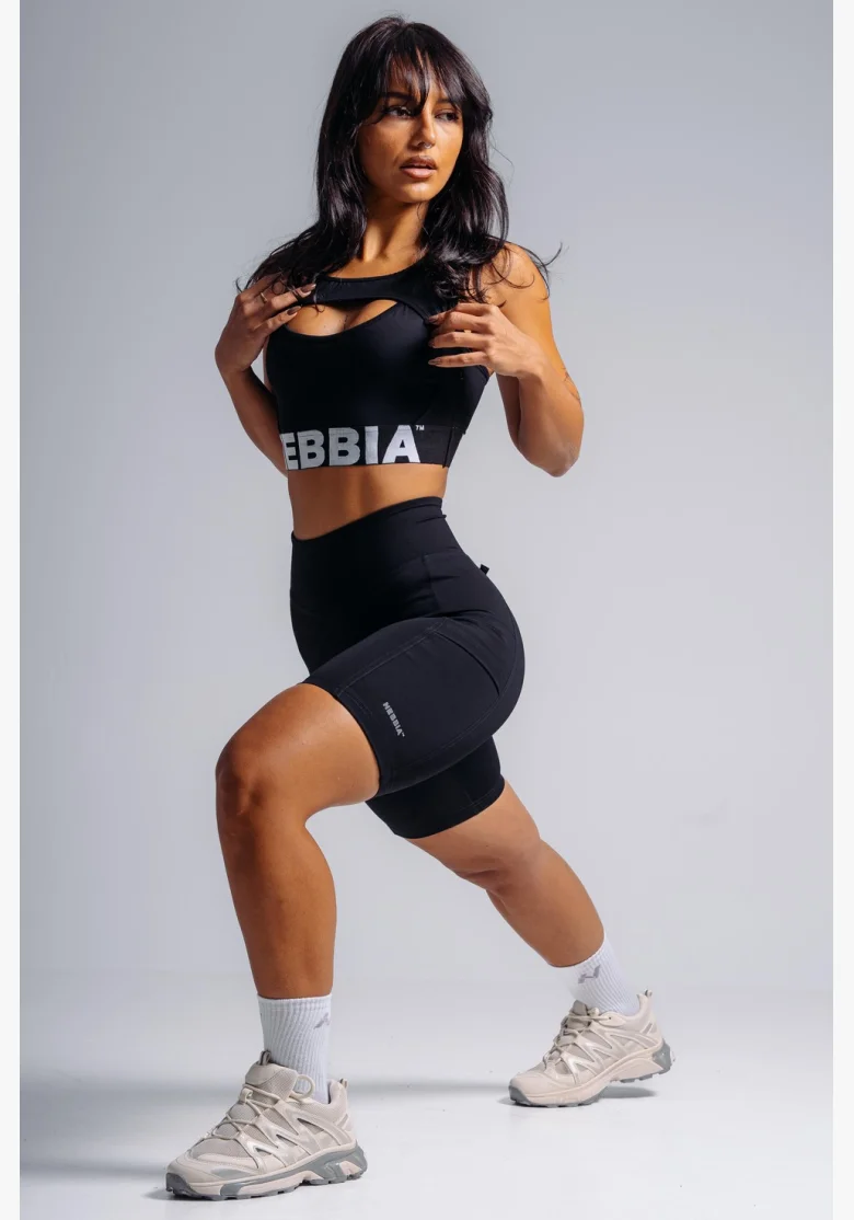 NEBBIA High support sports bra PRIMAL black
