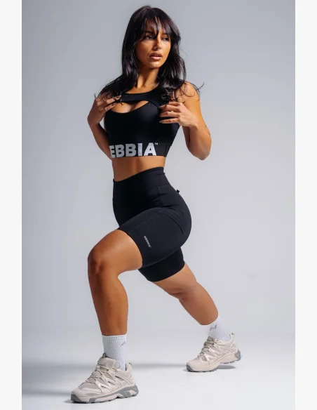 NEBBIA High support sports bra PRIMAL black