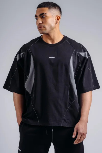 NEBBIA Oversized pump cover T-shirt PRIMAL black