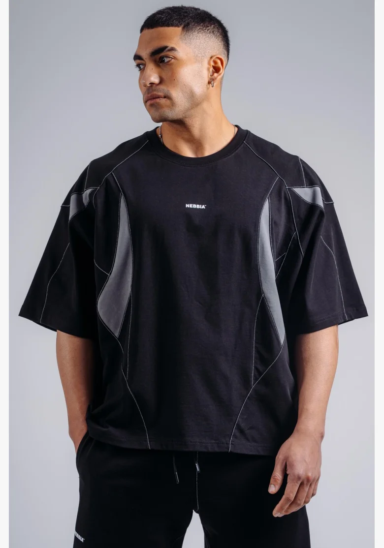 NEBBIA Oversized pump cover T-shirt PRIMAL black