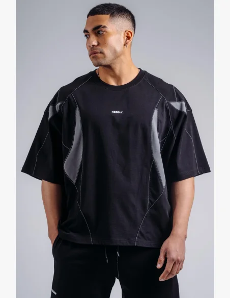 NEBBIA Oversized pump cover T-shirt PRIMAL black