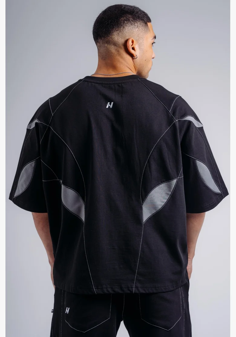 NEBBIA Oversized pump cover T-shirt PRIMAL black