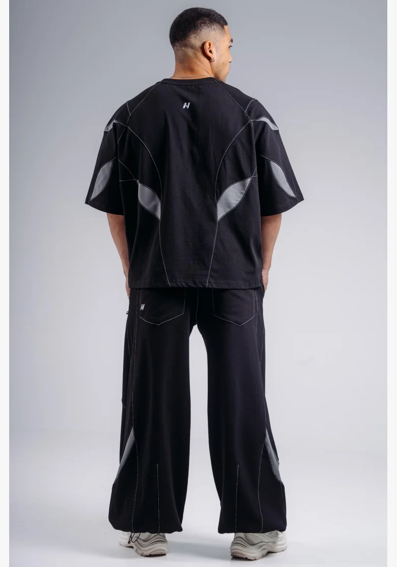 NEBBIA Oversized pump cover T-shirt PRIMAL black
