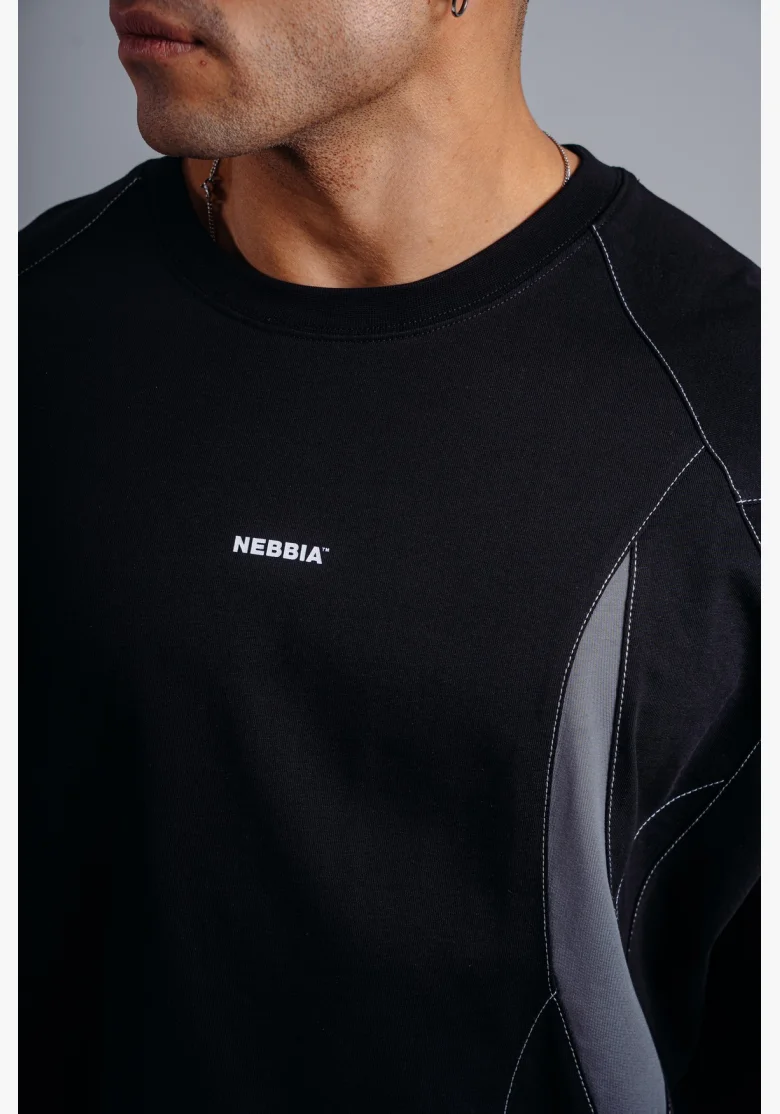 NEBBIA Oversized pump cover T-shirt PRIMAL black