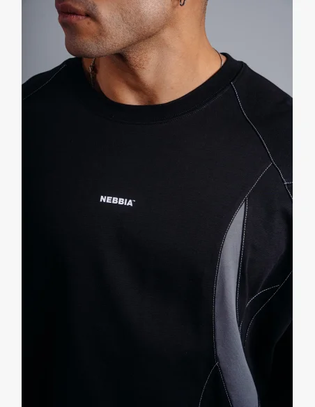 NEBBIA Oversized pump cover T-shirt PRIMAL black