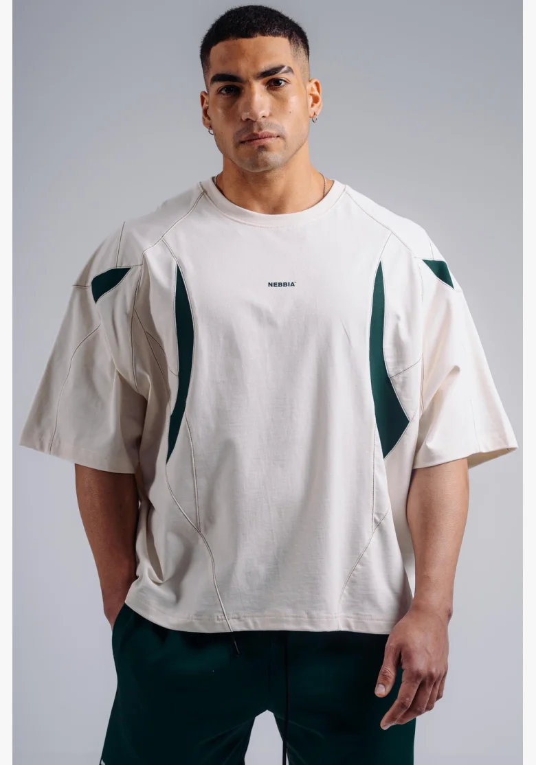 NEBBIA Oversized pump cover T-shirt PRIMAL white