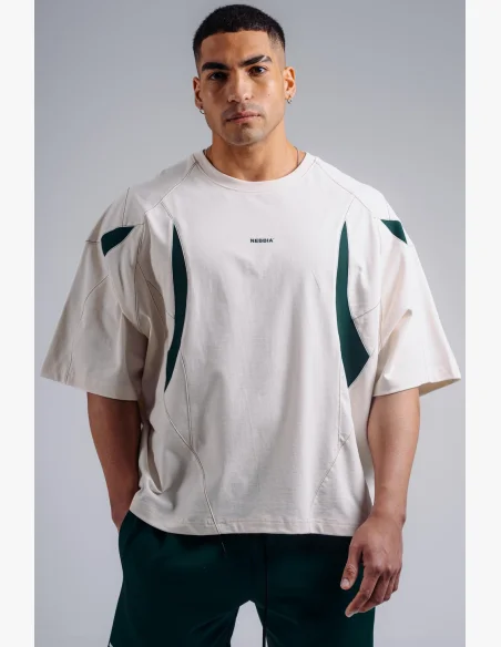 NEBBIA Oversized pump cover T-shirt PRIMAL white