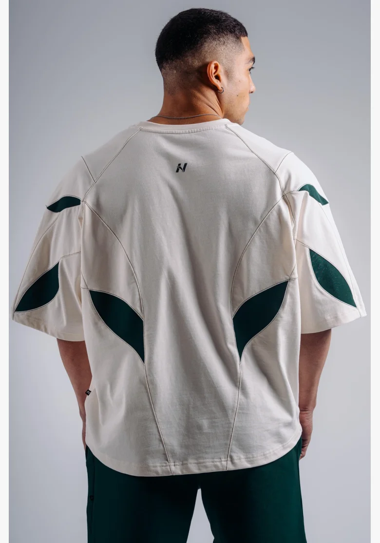 NEBBIA Oversized pump cover T-shirt PRIMAL white