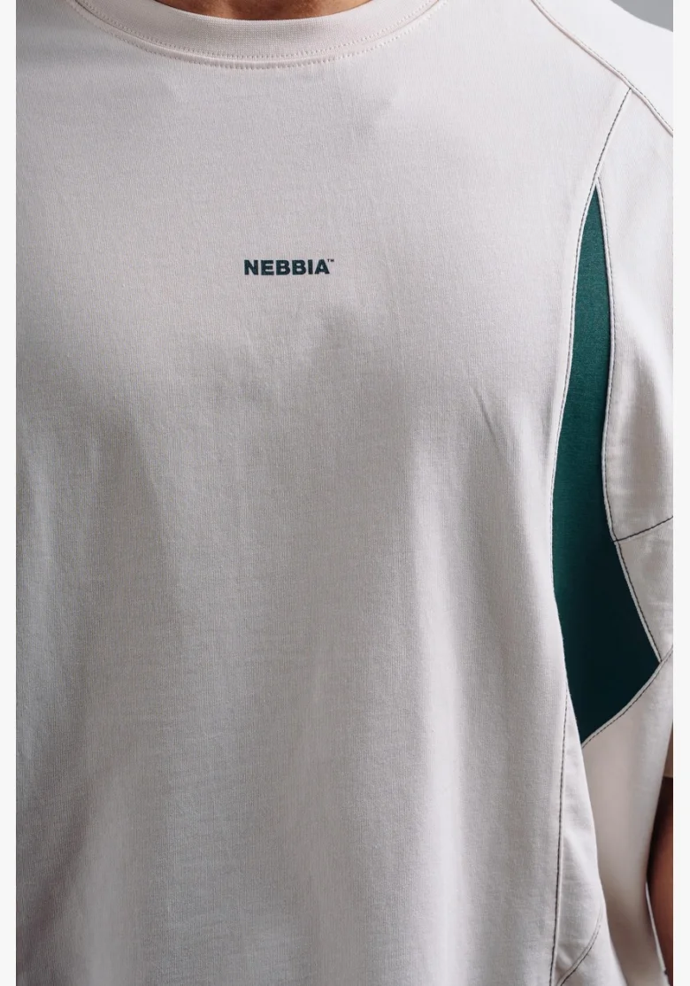 NEBBIA Oversized pump cover T-shirt PRIMAL white