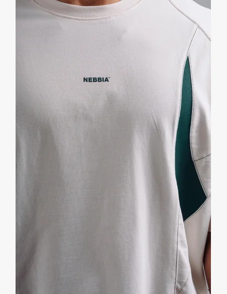 NEBBIA Oversized pump cover T-shirt PRIMAL white
