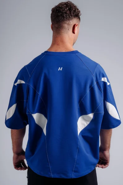 NEBBIA Oversized pump cover T-shirt PRIMAL blue 2