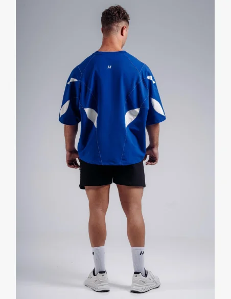 NEBBIA Oversized pump cover T-shirt PRIMAL blue