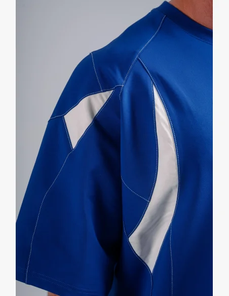 NEBBIA Oversized pump cover T-shirt PRIMAL blue