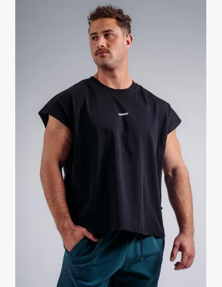 NEBBIA Oversized tank top '97 PRIMAL black