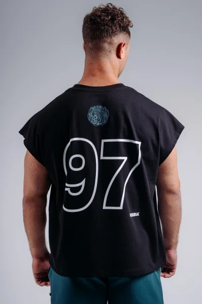 NEBBIA Oversized tank top '97 PRIMAL black 2