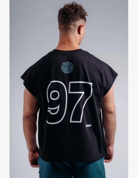 NEBBIA Oversized tank top '97 PRIMAL black