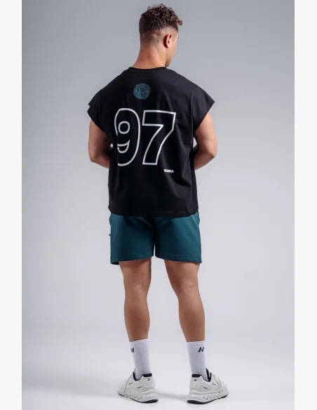NEBBIA Oversized tank top '97 PRIMAL black