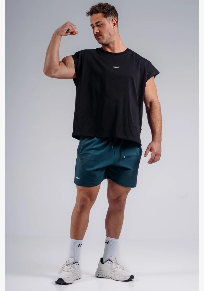 NEBBIA Oversized tank top '97 PRIMAL black