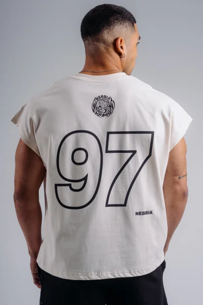 NEBBIA Oversized tank top '97 PRIMAL white 2