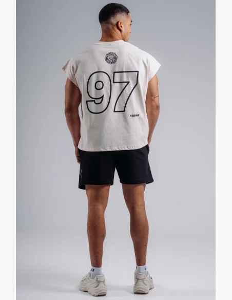 NEBBIA Oversized tank top '97 PRIMAL white
