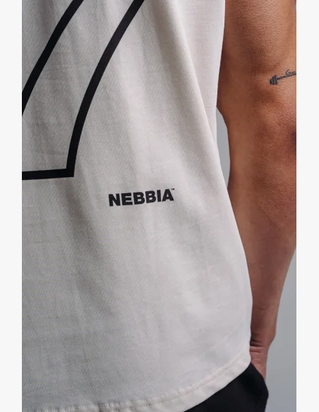 NEBBIA Oversized tank top '97 PRIMAL white