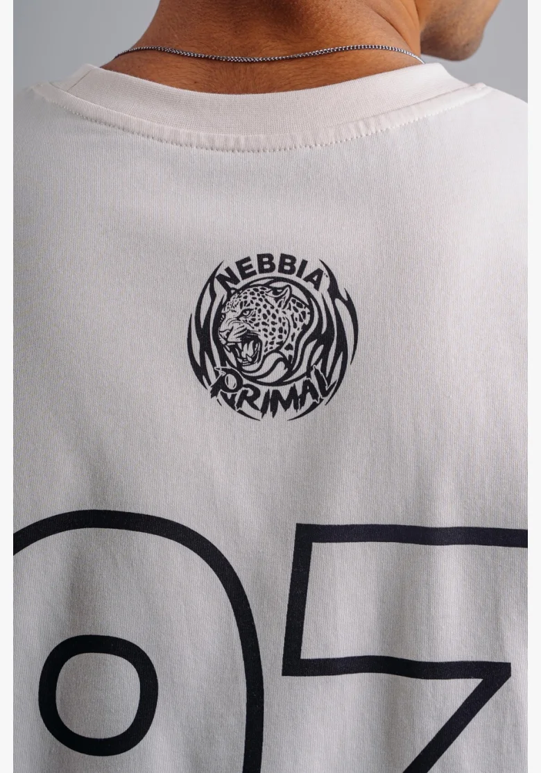 NEBBIA Oversized tank top '97 PRIMAL white