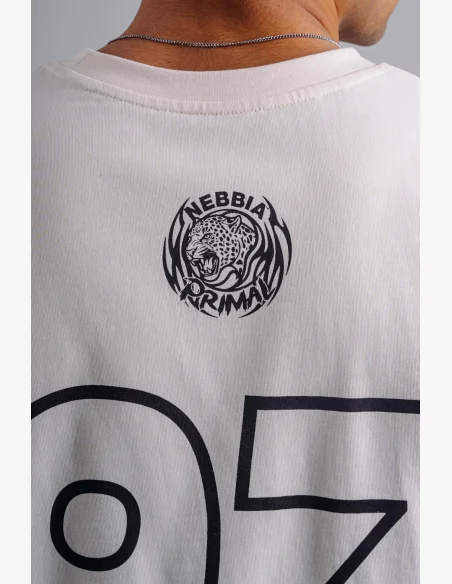 NEBBIA Oversized tank top '97 PRIMAL white