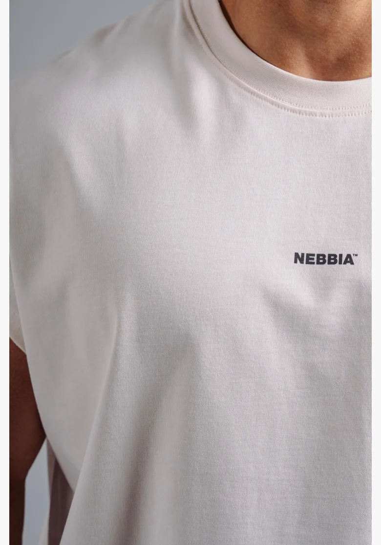 NEBBIA Oversized tank top '97 PRIMAL white
