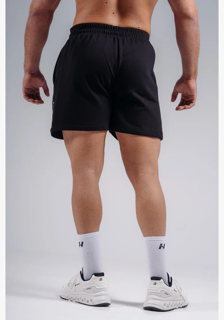 NEBBIA Oversized training shorts PRIMAL black