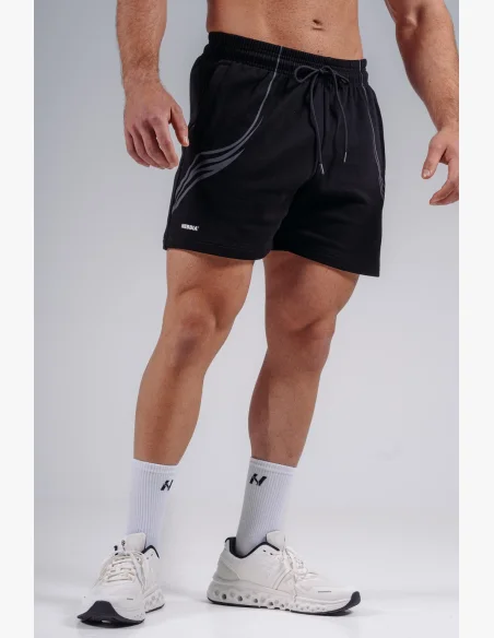 NEBBIA Oversized training shorts PRIMAL black