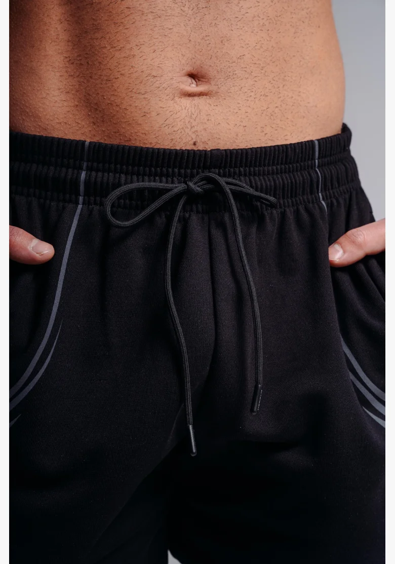NEBBIA Oversized training shorts PRIMAL black