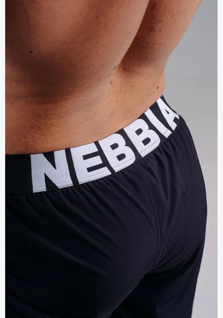 NEBBIA Double-layer training shorts PRIMAL black