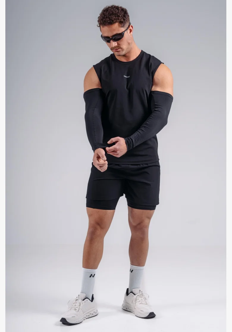 NEBBIA Double-layer training shorts PRIMAL black
