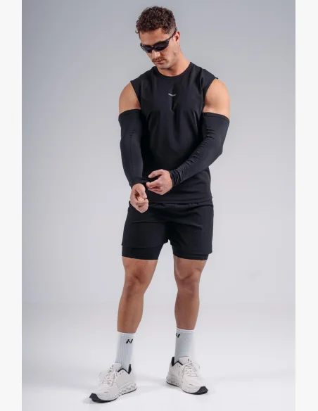 NEBBIA Double-layer training shorts PRIMAL black