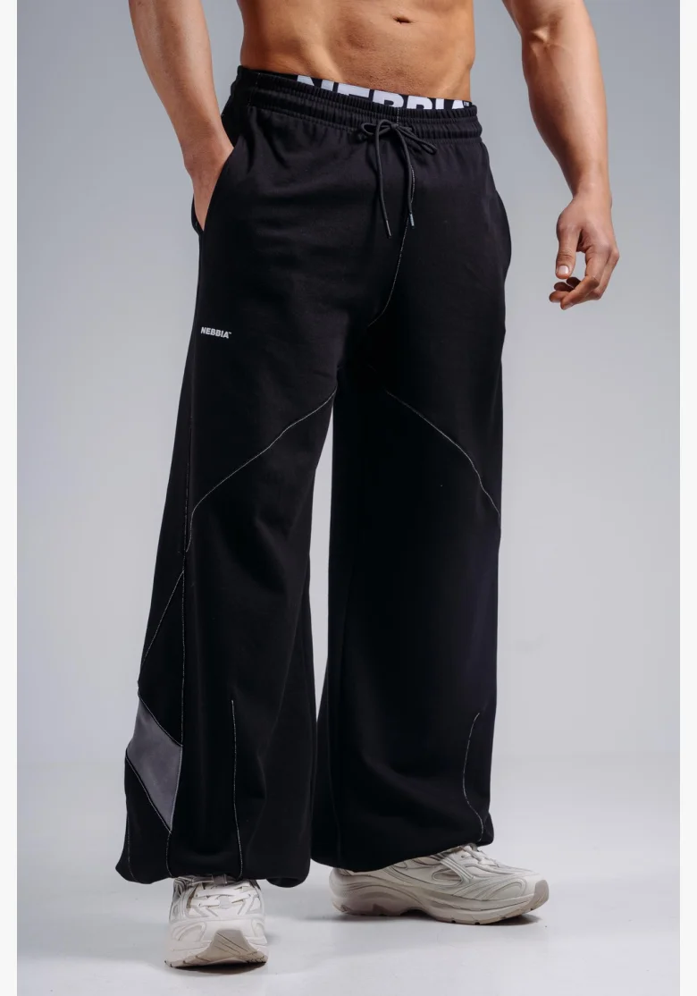 NEBBIA Baggy sweatpants PRIMAL black