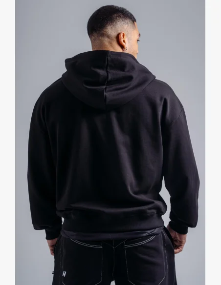 NEBBIA Zip-up sweatshirt with embroidered PRIMAL logo black