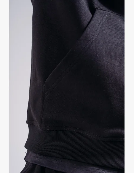 NEBBIA Zip-up sweatshirt with embroidered PRIMAL logo black