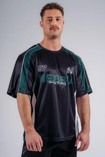 NEBBIA Oversized Jersey T-shirt '97 PRIMAL black