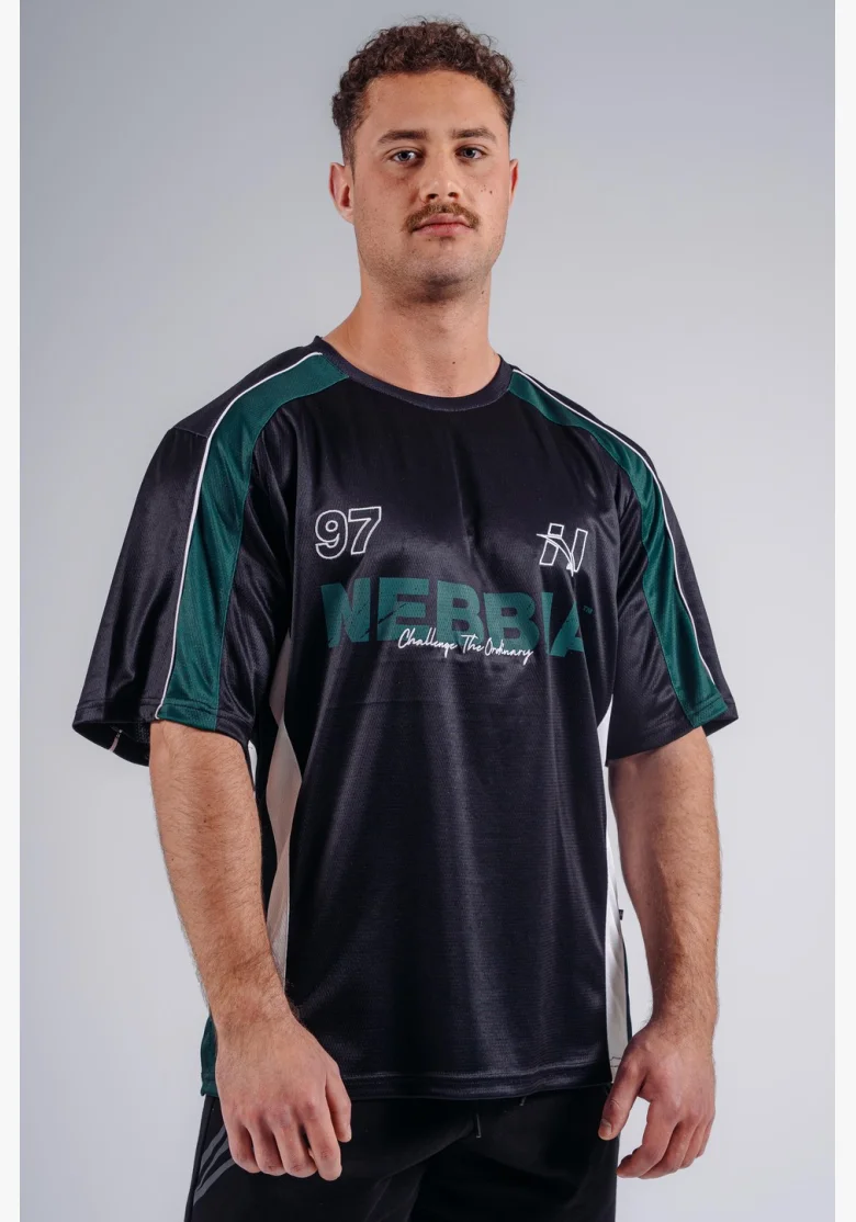 NEBBIA Oversized Jersey T-shirt '97 PRIMAL black
