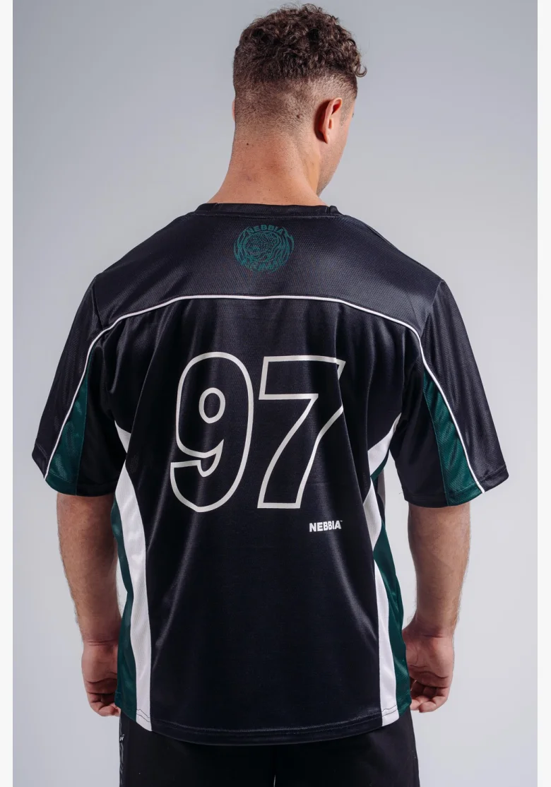 NEBBIA Oversized Jersey T-shirt '97 PRIMAL black