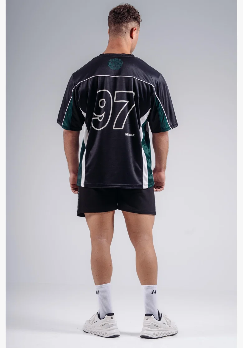 NEBBIA Oversized Jersey T-shirt '97 PRIMAL black