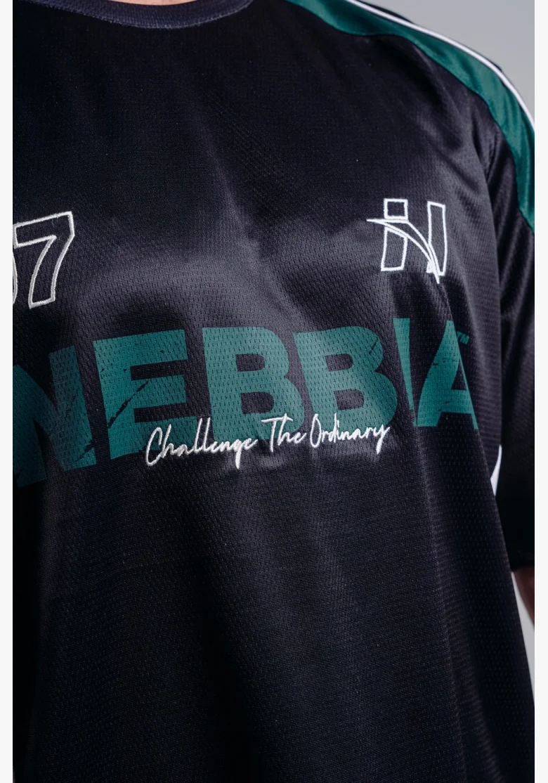 NEBBIA Oversized Jersey T-shirt '97 PRIMAL black