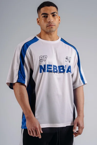 NEBBIA Oversized Jersey T-shirt '97 PRIMAL white