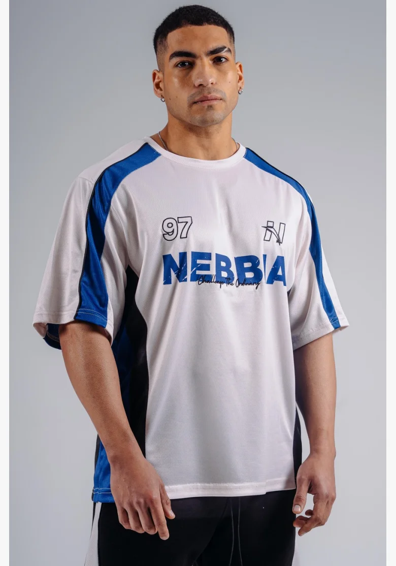 NEBBIA Oversized Jersey T-shirt '97 PRIMAL white